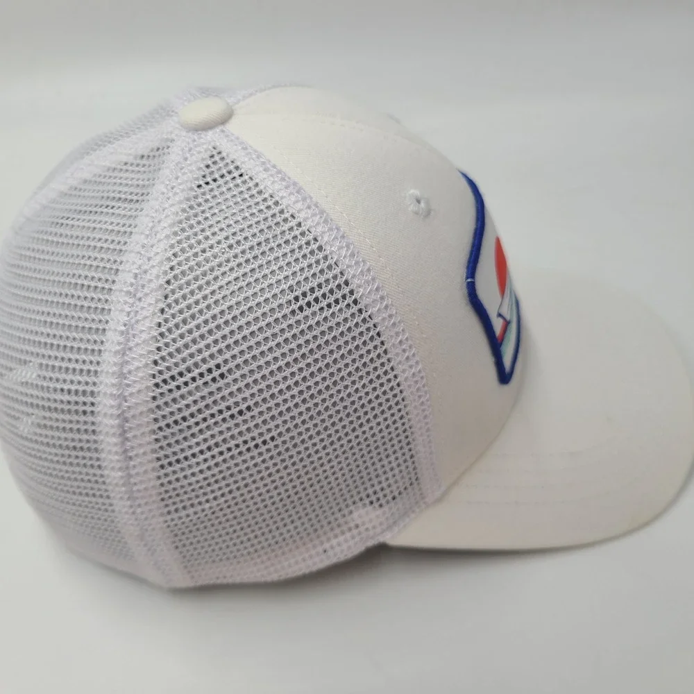 Bajio Hat Snapback Trucker Mesh White Blue Red Fishing Boat Patch Sunglass Brand